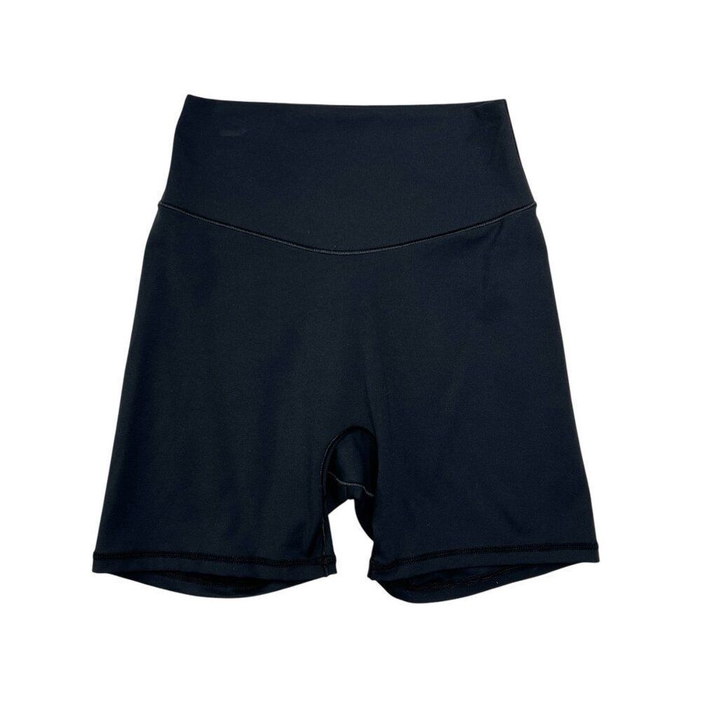 Sunzel Women's Size‎ XS Black No Front Seam High Waist Biker Shorts